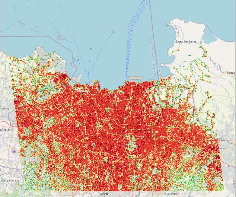 Base de Données Géospatiale — Urbanisation de Jakarta